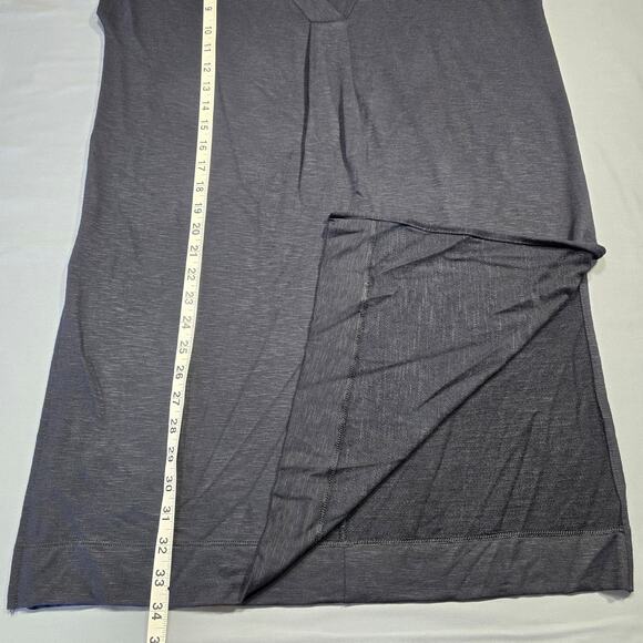 Soma Black Tunic Shirt Soft Slub Terry Straight Stretch NEW $69 Women Size M Top - Picture 6 of 7